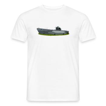 U-Boot U995 - Männer T-Shirt - Weiß - Vorne - AI Model Male 178 dark (178cm)