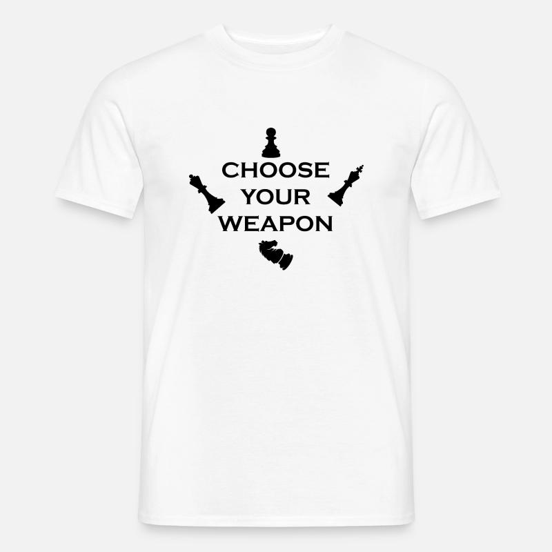 boardgame chess backgammon game night - Männer T-Shirt - Weiß