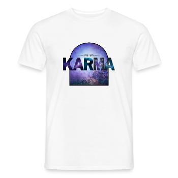 Karma - T-shirt homme - blanc - Devant - AI Model Male 178 dark (178cm)