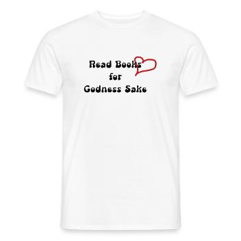 Lies Bücher um Himmels willen - Männer T-Shirt - Weiß - Vorne - AI Model Male 178 dark (178cm)