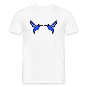 hummingbird bird 2 - Men's T-Shirt - white - Front - AI Model Male 178 dark (178cm)