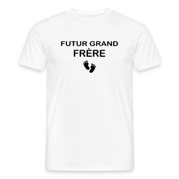 Future Big Brother - Ankündigung des Future Big Brother - Männer T-Shirt - Weiß - Vorne - AI Model Male 178 dark (178cm)