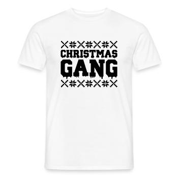 Gang de Noël - T-shirt homme - blanc - Devant - AI Model Male 178 dark (178cm)