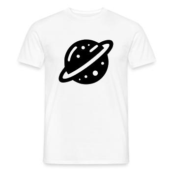 Planet - Männer T-Shirt - Weiß - Vorne - AI Model Male 178 dark (178cm)