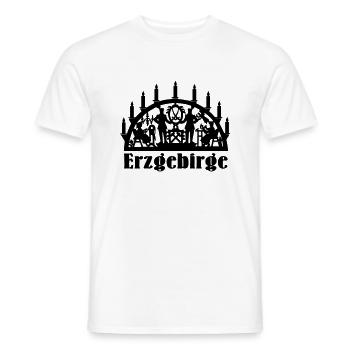 Schwibbogen Erzgeb 1col - Männer T-Shirt - Weiß - Vorne - AI Model Male 178 dark (178cm)