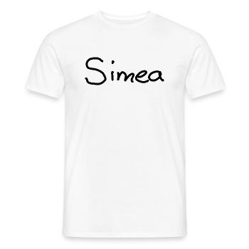 Simea - T-shirt homme - blanc - Devant - AI Model Male 178 dark (178cm)