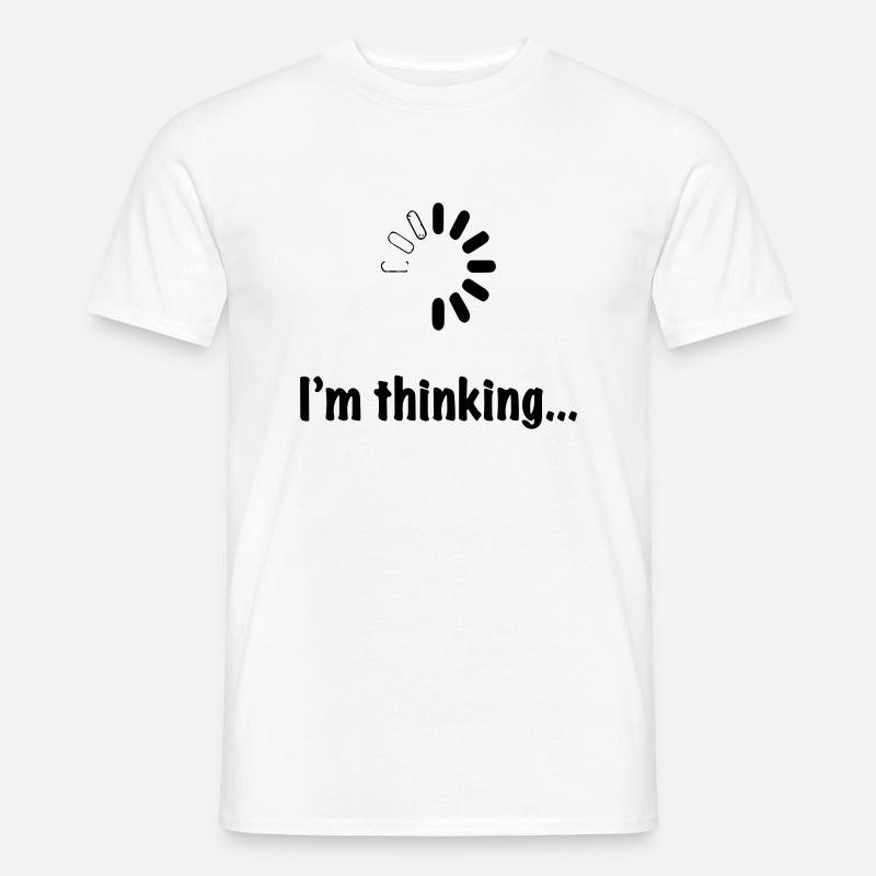 Ich denke nach. - Männer T-Shirt - Weiß