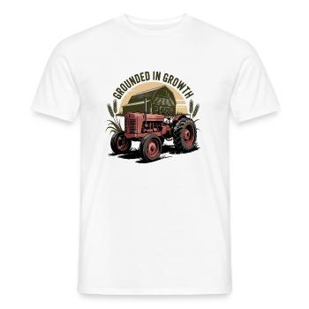 Grounded in Growth - Men's T-Shirt - white - Front - AI Model Male 178 dark (178cm)
