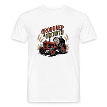 Grounded in Growth - Men's T-Shirt - white - Front - AI Model Male 178 dark (178cm)