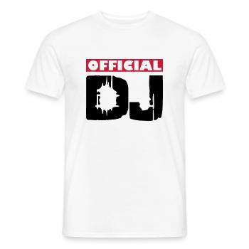 DJ - T-shirt homme - blanc - Devant - AI Model Male 178 dark (178cm)