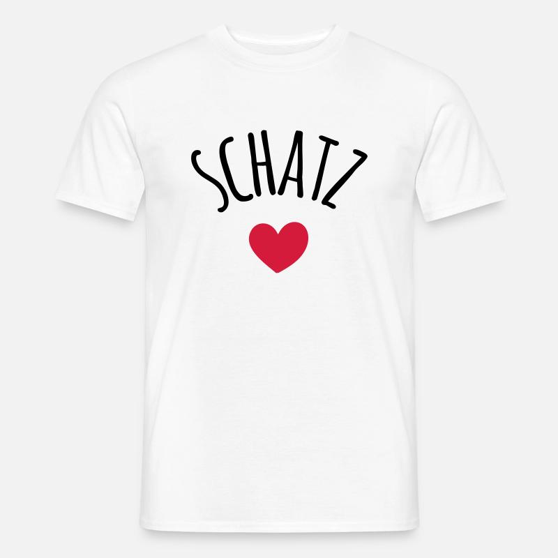 Schatz - Männer T-Shirt - Weiß