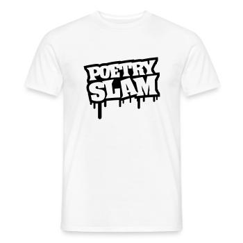 poetry_slam_gg1 - T-shirt homme - blanc - Devant - AI Model Male 178 dark (178cm)