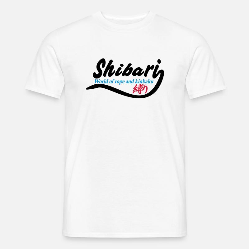 Shibari World 1 3-farbig - Männer T-Shirt - Weiß