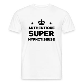 Hypnose / Hypnotiseur / Hypnotiseuse / Médecine - T-shirt homme - blanc - Devant - AI Model Male 178 dark (178cm)