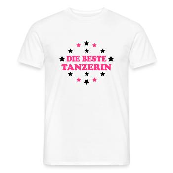 Die beste tanzerin - Männer T-Shirt - Weiß - Vorne - AI Model Male 178 dark (178cm)