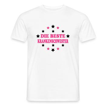 Doktor / Arzt / KRANKENSCHWESTER / physio / - Männer T-Shirt - Weiß - Vorne - AI Model Male 178 dark (178cm)