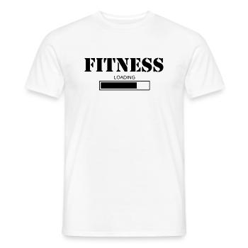 Fitness loading Outdoor Sport Gym - Männer T-Shirt - Weiß - Vorne - AI Model Male 178 dark (178cm)