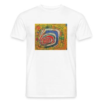 hundert wasser - kunst - Männer T-Shirt - Weiß - Vorne - AI Model Male 178 dark (178cm)
