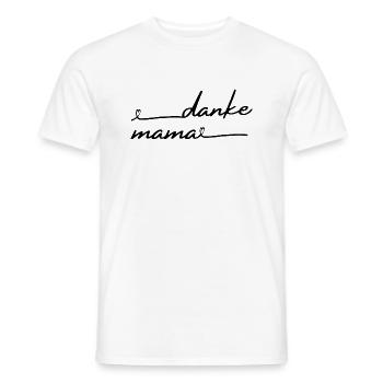 Mama Danke Muttertag Herz Mutter Tag Mami - Männer T-Shirt - Weiß - Vorne - AI Model Male 178 dark (178cm)