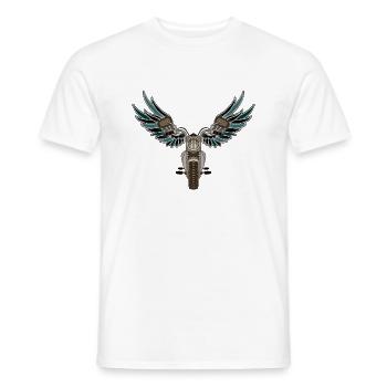 Motorrad - Männer T-Shirt - Weiß - Vorne - AI Model Male 178 dark (178cm)