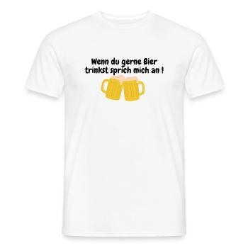 Trinkspruch - Männer T-Shirt - Weiß - Vorne - AI Model Male 178 dark (178cm)