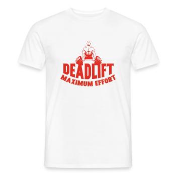 Deadlift Maximum Effort - Men's T-Shirt - white - Front - AI Model Male 178 dark (178cm)