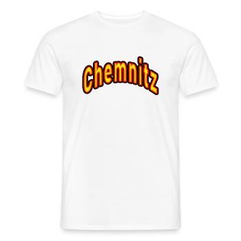 Chemnitz - T-shirt homme - blanc - Devant - AI Model Male 178 dark (178cm)