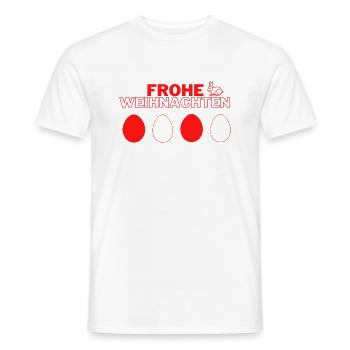 Frohe Weihnachten und Ostern - Männer T-Shirt - Weiß - Vorne - AI Model Male 178 dark (178cm)