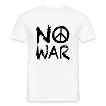 Pas de guerre paix Street Art - T-shirt homme - blanc - Devant - AI Model Male 178 dark (178cm)