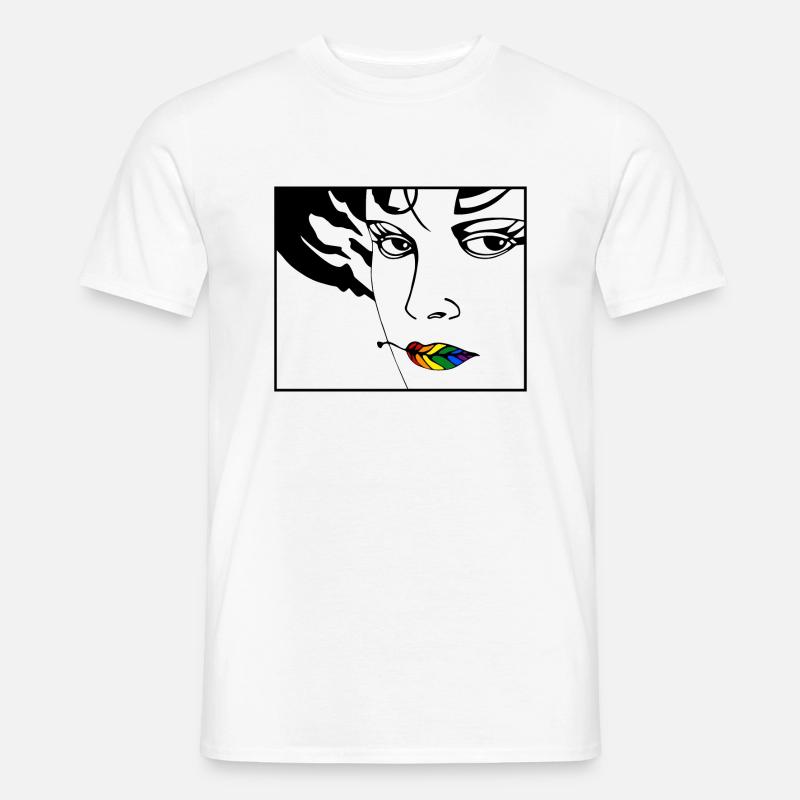 Vulkan 15a - Männer T-Shirt - Weiß