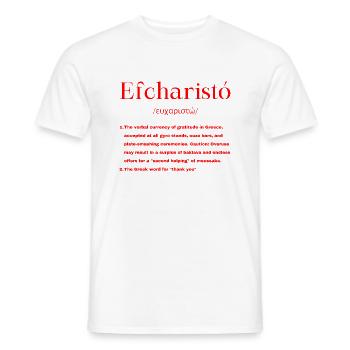 Greek - Men's T-Shirt - white - Front - AI Model Male 178 dark (178cm)