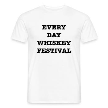 Every Day Whisky Festival - Men's T-Shirt - white - Front - AI Model Male 178 dark (178cm)