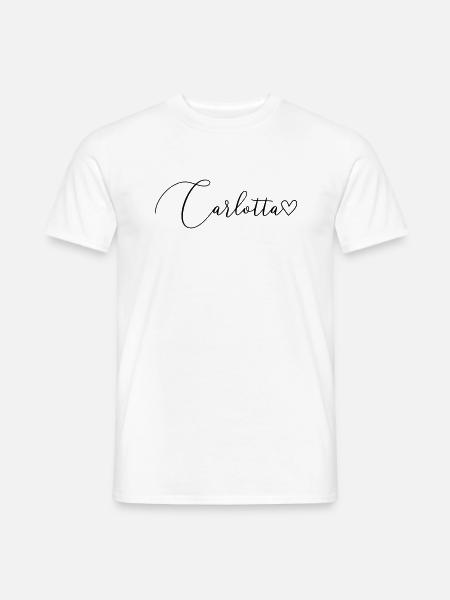 Carlotta Name Vorname Mädchen - Männer T-Shirt - Weiß