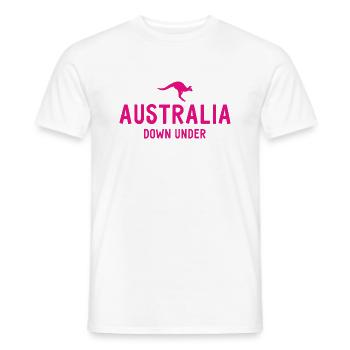 Australie - Australie - Australie - Kangourou - T-shirt homme - blanc - Devant - AI Model Male 178 dark (178cm)