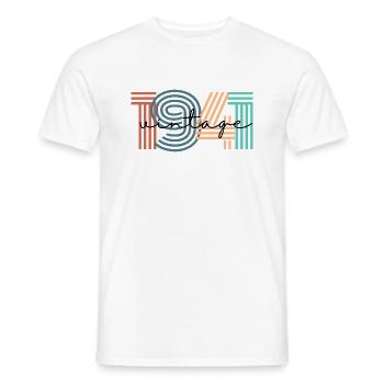 1941 vintage rétro - T-shirt homme - blanc - Devant - AI Model Male 178 dark (178cm)