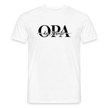 der beste OPA - Männer T-Shirt - Weiß - Vorne - AI Model Male 178 dark (178cm)