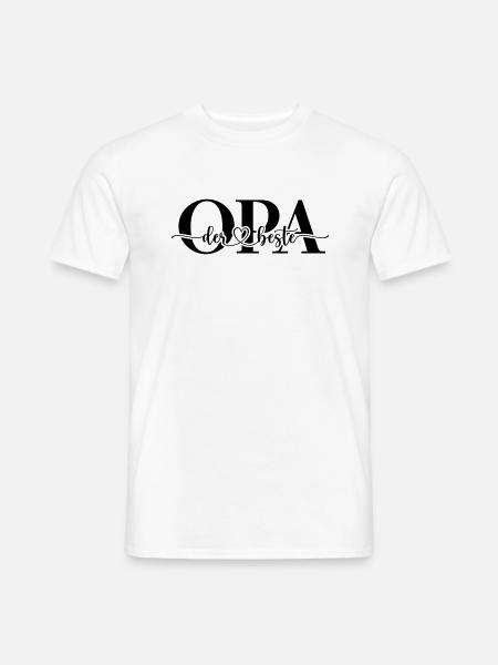 der beste OPA - Männer T-Shirt - Weiß