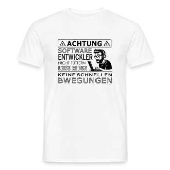 Softwareentwickler - Männer T-Shirt - Weiß - Vorne - AI Model Male 178 dark (178cm)