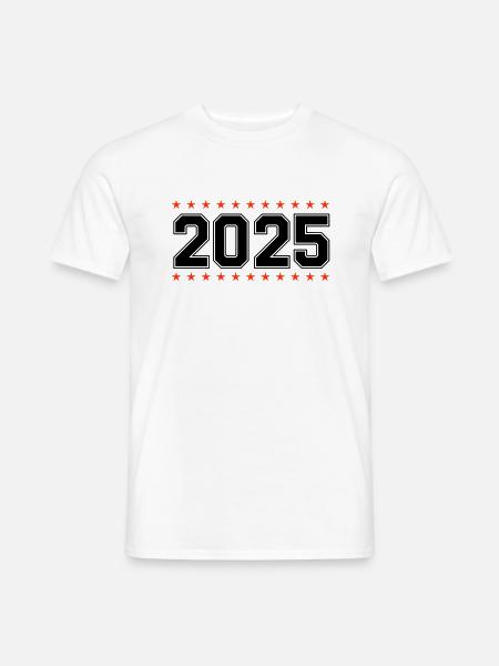 2025 - Männer T-Shirt - Weiß