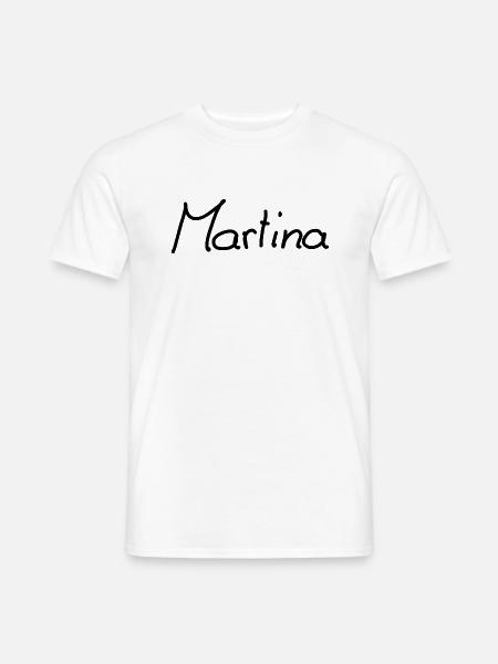 Martina - Männer T-Shirt - Weiß