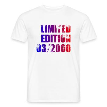 25e anniversaire Edition limitée 03/2000 - T-shirt homme - blanc - Devant - AI Model Male 178 dark (178cm)