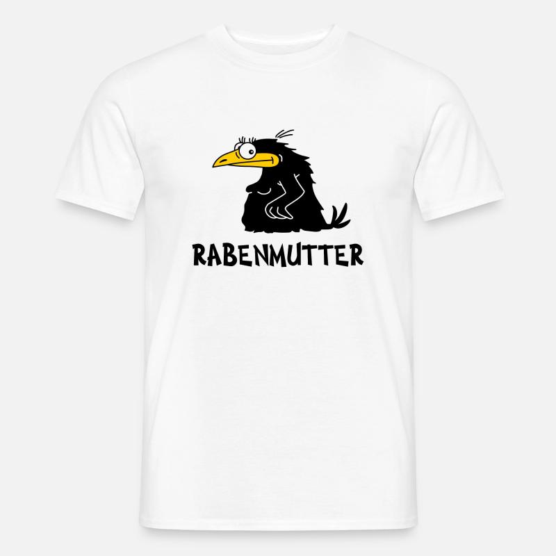 Rabemutter - Männer T-Shirt - Weiß