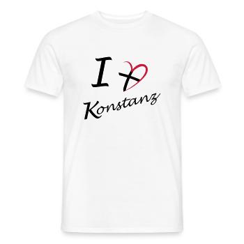 Konstanz Liebe - Männer T-Shirt - Weiß - Vorne - AI Model Male 178 dark (178cm)