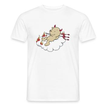 Engel_Teufel03 - T-shirt homme - blanc - Devant - AI Model Male 178 dark (178cm)