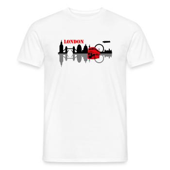 london skyline - Männer T-Shirt - Weiß - Vorne - AI Model Male 178 dark (178cm)