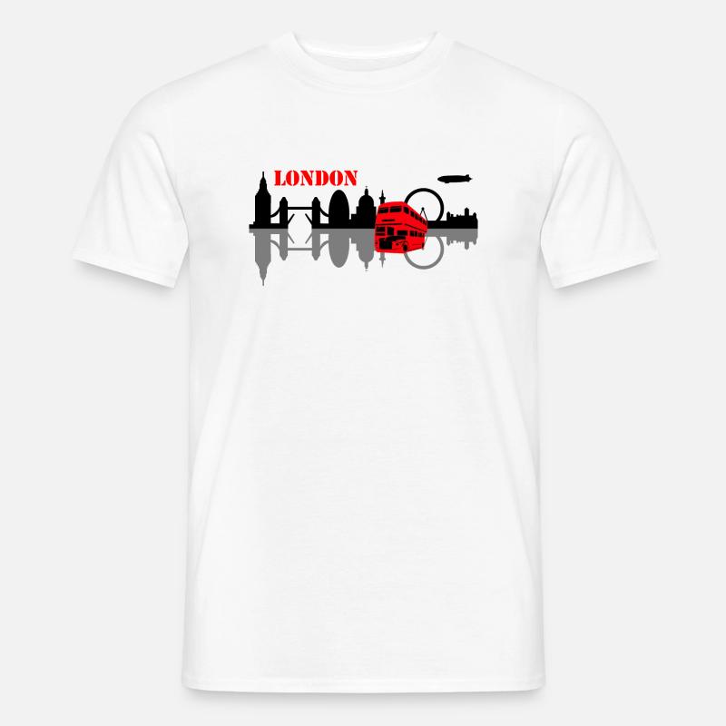 london skyline - Männer T-Shirt - Weiß