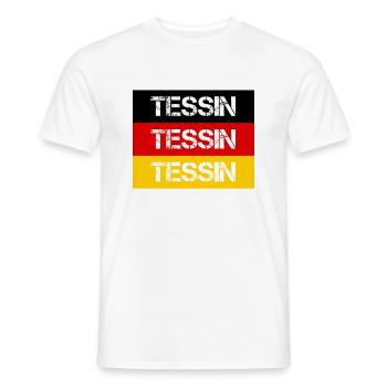 VILLE TESSIN, ALLEMAGNE - T-shirt homme - blanc - Devant - AI Model Male 178 dark (178cm)
