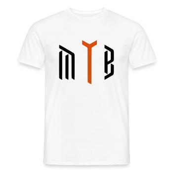 MNTNBKNG / MOUNTAINBIKE / MOUNTAINBIKING - Männer T-Shirt - Weiß - Vorne - AI Model Male 178 dark (178cm)