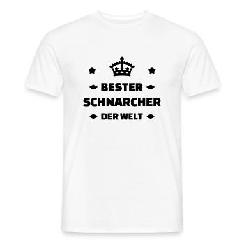 Ronfler / Ronfleur / Ronfleuse / Ronflement - T-shirt homme - blanc - Devant - AI Model Male 178 dark (178cm)