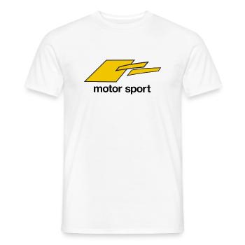 Motorsport - Männer T-Shirt - Weiß - Vorne - AI Model Male 178 dark (178cm)